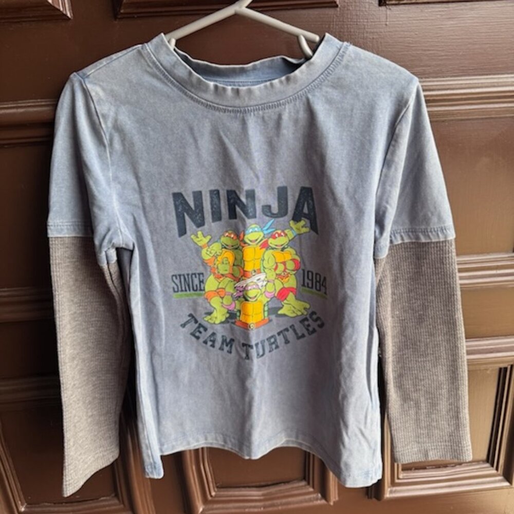 4y TMNT two-fer long sleeve